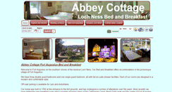 Desktop Screenshot of abbeycottagelochness.co.uk
